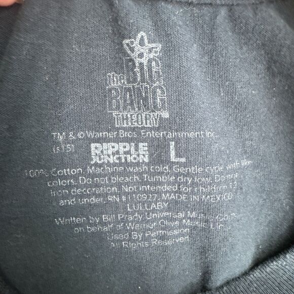 Big Bang Theory‎ T-Shirt Unisex Large Soft Kitty Little Ball Fur Sheldon Cooper - Picture 6 of 6